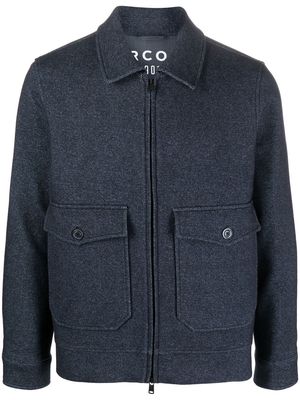 Circolo 1901 zip-up shirt jacket - Blue