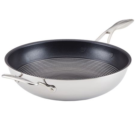 Circulon Clad Nonstick SteelShield 12.5in Stir Fry Pan