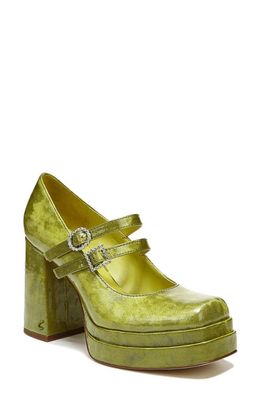 Circus by Sam Edelman Pepper Jewel Mary Jane Platform Pump in Chartreuse
