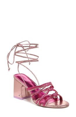 Circus NY by Sam Edelman Oriana Ankle Wrap Sandal in Pink Multi