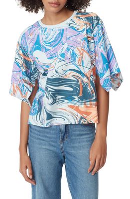 Circus NY Fia T-Shirt in Color Block Swirl-Blue