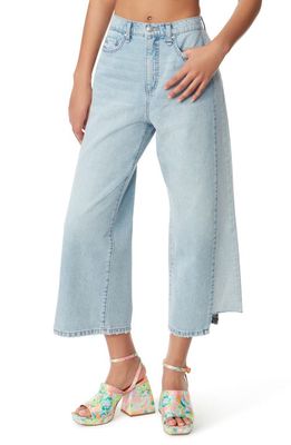 Circus NY Inset High Waist Crop Wide Leg Jeans in Gemini