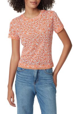 Circus NY Izzie Mesh T-Shirt in Flamingo Spiral Check
