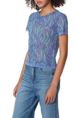 Circus NY Izzie Mesh T-Shirt in Painted Tiger - Violet Storm