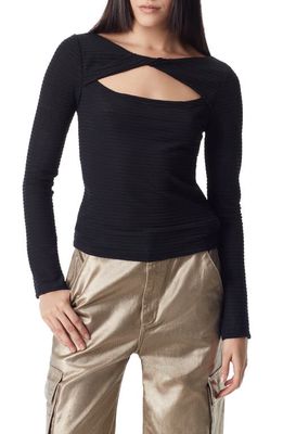 Circus NY Kelsie Cutout Top in Anthracite
