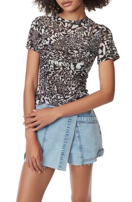 Circus NY Marzie Ruched Cutout Top in Anthracite