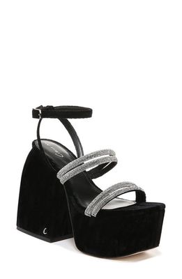 Circus NY Mila Jewel Ankle Strap Platform Sandal in Black