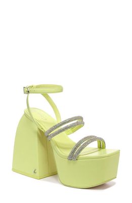 Circus NY Mila Jewel Ankle Strap Platform Sandal in Sunny Lime