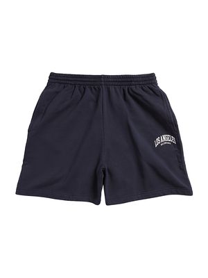 Cities Los Angeles Sweat Shorts - Navy Blue - Size Small