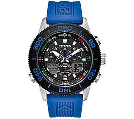 Citizen Eco-Drive Men's Blue Polyurethane S tra p Watch