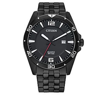 Citizen Men's Black IP Stainless Bracelet Watch