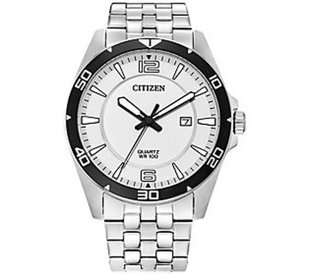 Citizen Men's Stainless Steel White Dial Watch