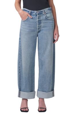 Citizens of Humanity Ayla Baggy Organic Cotton Wide Leg Jeans in Skylights
