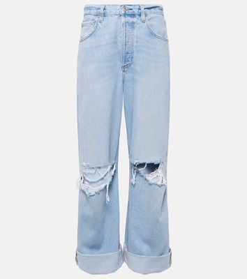 Citizens of Humanity Ayla distressed mid-rise wide-leg jeans