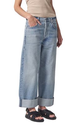 Citizens of Humanity Ayla High Waist Baggy Wide Leg Jeans in Gemini