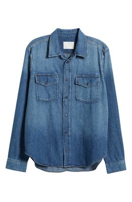 Citizens of Humanity Cairo Denim Button-Up Utility Shirt in Recess