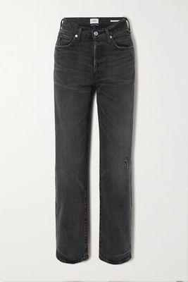 Citizens of Humanity - Dylan High-rise Tapered Jeans - Black