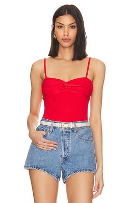 Citizens of Humanity Emi Twist Cami in Red
