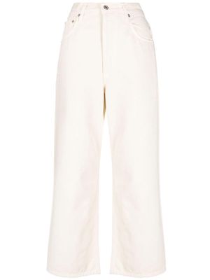 Citizens of Humanity Gaucho wide-leg cotton jeans - Neutrals