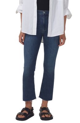 Citizens of Humanity Isola Fray Hem Crop Bootcut Jeans in Undercurrent