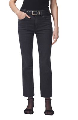 Citizens of Humanity Isola Raw Hem Crop Slim Straight Leg Jeans in Reflection