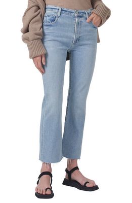 Citizens of Humanity Isola Raw Hem High Waist Crop Bootcut Jeans in Lyric