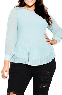 City Chic Lust After Top in Seafoam