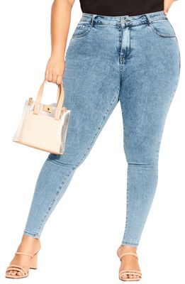 City Chic Wild Side Jeans in Light Wash