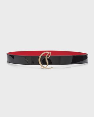 CL Patent Leather Belt