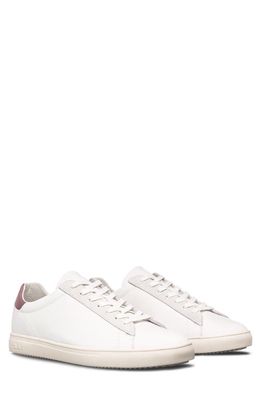 CLAE Bradley California Sneaker in White Leather Panama