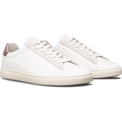 CLAE Bradley California Sneaker in White/Panama Leather 