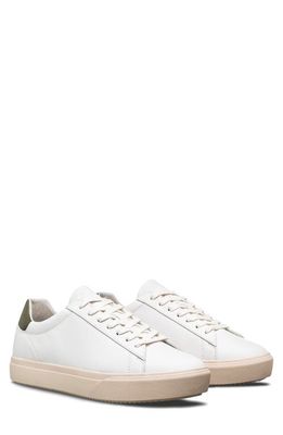 CLAE Bradley Venice Sneaker in White Leather Olive