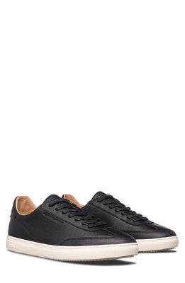 CLAE Deane Sneaker in Black Milled Leather