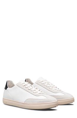CLAE Deane Sneaker in White Leather Black