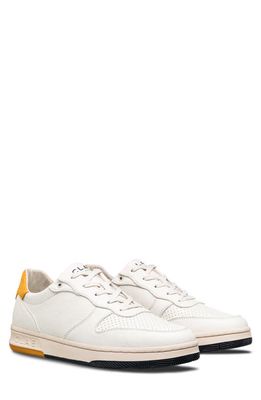 CLAE Malone Sneaker in Off-White Mineral Yellow Vegan