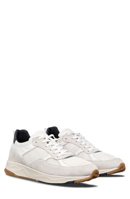CLAE Topanga Sneaker in White Leather Navy