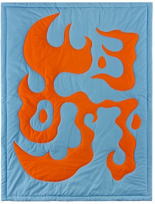 Claire Duport Blue & Orange Medium Form I Blanket