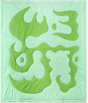 Claire Duport Green Large Form I Blanket