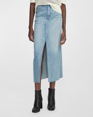 Clara Denim Midi Skirt