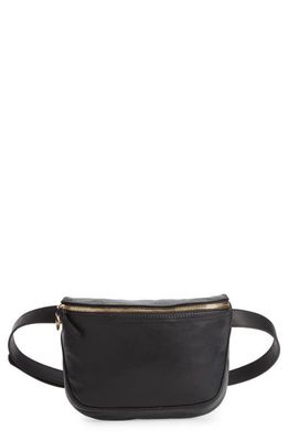 Clare V. Leather Fanny Pack in Black