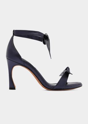 Clarita Leather Ankle-Tie Sandals