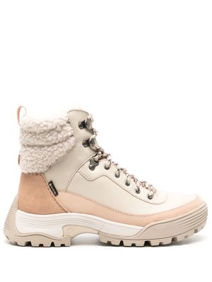 Clarks ATL Hike lace-up leather boots - Neutrals