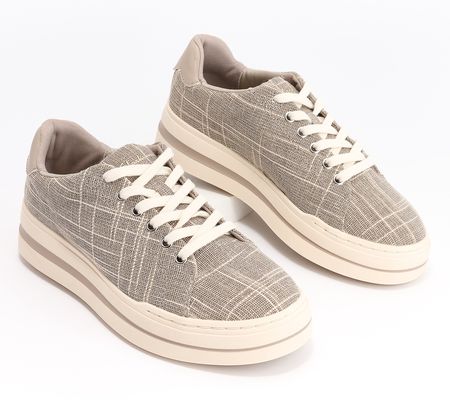 Clarks Cloudsteppers Canvas Sneakers - Audreigh Sun