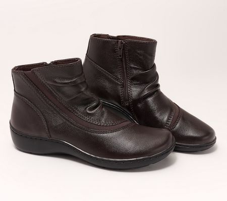 Clarks Collection Leather Ankle Boot-Cora Derby