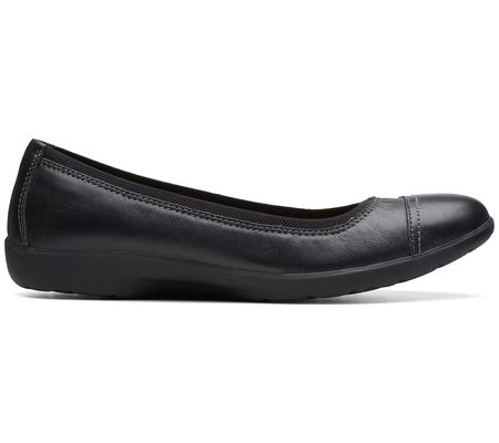 Clarks Collection Leather Flats- Meadow Opal