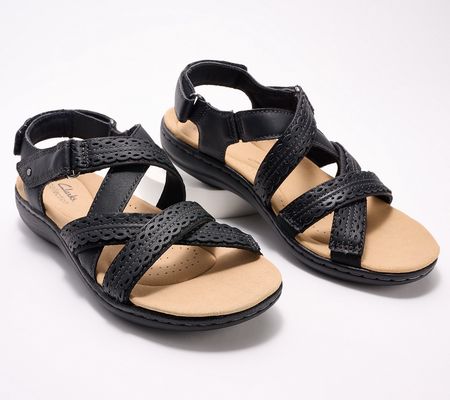 Clarks Collection Leather Sandals - Laurieann Rena