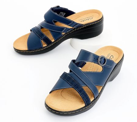 Clarks Collection Leather Slide Sandal-Merliah Holly