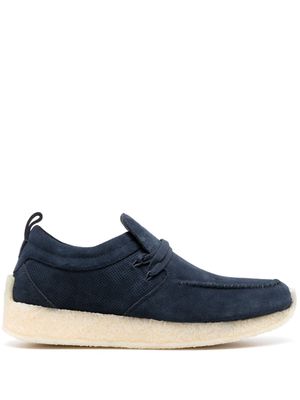 Clarks lace-up suede loafers - Blue