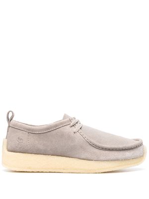 Clarks lace-up suede loafers - Grey