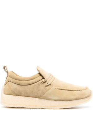 Clarks lace-up suede loafers - Neutrals